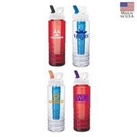 2.88" x 10.12" x 2.88" PET bottle with 26 oz. capacity;... from ASI 67866...