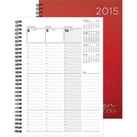 7" x 10" leatherette weekly appointment and scheduling planner with foil......