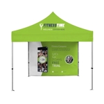 10x10ft Hex Aluminum Frame Tent with Full Rear Wall