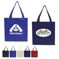 100% cotton canvas tote bag with 26" webbed handles, reinforced stress......
