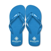 Flip flops with comfortable PE soles and matching color vinyl straps;... from...