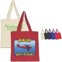 Large canvas cotton tote bag with 22" long handles and large... from ASI...