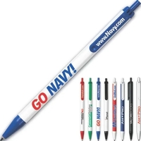 Click action retractable ballpoint plastic pen with black ink.... from ASI...