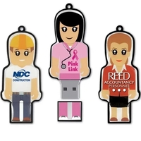 Mini hi-speed USB 2.0 flash memory drive shaped like a person.... from ASI...