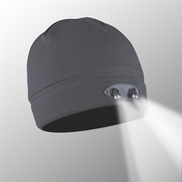 Ultra-bright LED Technology beanie with premium compression fleece providing...