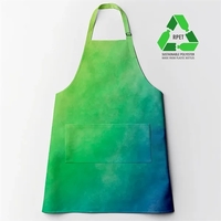 Recycled Fabric - full color dye-sublimated apron that's wrinkle & flame......