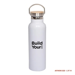 Stainless Steel Bottle with Bamboo Lid 20 oz.
