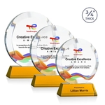 Gibralter VividPrint™ Award on Newhaven Base - Amber