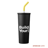 Silicone Tip Straw Tumbler 23oz... from ASI 89971 Stuff A Mug