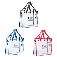 12" x 12'" x 6" clear stadium bag with reinforced handle... from ASI 62190...