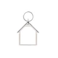Clear acrylic key tag with 1" split-ring key chain and full... from ASI 90859...