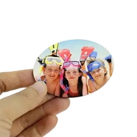Oval design MDF magnet plus free sublimation heat transfer printing in......