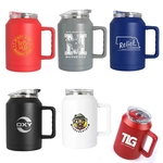 50oz double wall SS vacuum Mug & Lid with Twist Closure