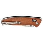 Bison River 4 1/2" Wood Button Lock Folding Knife