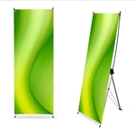 Economy X Banner Display Stand, 24" W x 72" H