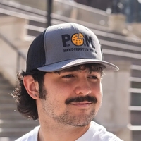 Baker Trucker Hat with Embroidery