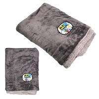 Sherpa Fleece Embroidered Emblem Blanket... from ASI 30208 A P Specialties /...