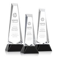 Rustern Obelisk Award on Base - Black