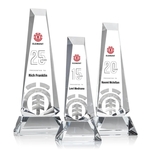 Rustern Obelisk VividPrint™ Award on Base - Clear