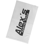 24" x 42" White Performance Flat Hem Fitness Towel