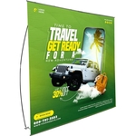 L-Shape Banner Display - 118"w x 90"h