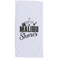 70"W x 35"H terry velour white beach towel, made with USA... from ASI 39552...
