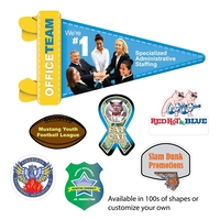 9" square inch badge with standard safety pin backing.... from ASI 68207 MAC...