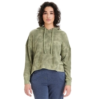 Ladies' sweatshirt with set-in sleeves, ribbed cuffs, hood, tear-away tag,...