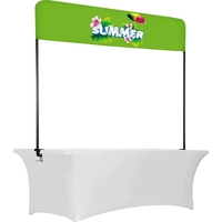 6ft Table Top Overhead Banner, aluminum frame & clamps, full color... from...