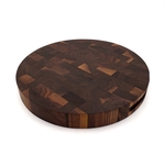 Round Walnut Cutting Board 16" R x 2"