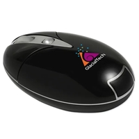 Sleek, jet-black optical mouse.... from ASI 90859 Tempo Industries Inc
