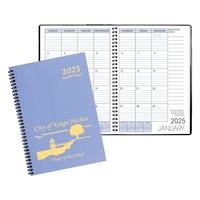 Monthly Desk Appointment Planner Wirebound - Twilight