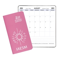 Saddle-stitched academic monthly pocket planner with twilight cover.... from...