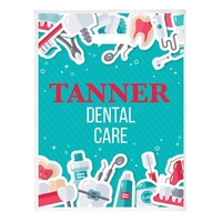 12" x 15" LDPE plastic bag with die-cut handle.... from ASI 35290 American Ad...