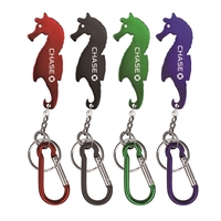 Seahorse shape bottle opener with key chain.... from ASI 74585 Nu Promo...