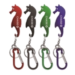 Seahorse shape bottle opener keychain
