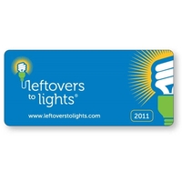 White Double-Sided Static Cling Decals with light block. Full Color...