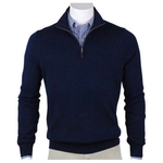Fairway & Greene Men's Merino Quarter-Zip Windsweater