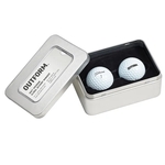Titleist Pro V1 Two Golf Ball Business Box Tin
