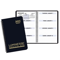 Large Print Weekly Desk Planner - Soft Touch Matte Finish