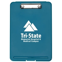Plastic storage clipboard with 1 color silkscreen imprint on 1 location......