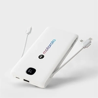 A 10,000 mAh Power Bank featuring built in cables for any... from ASI 91435...
