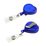 Retractable Heart Shape Badge Reel