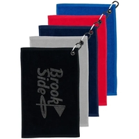 18" x 11" terry velour white golf towel with grommet and... from ASI 39552...