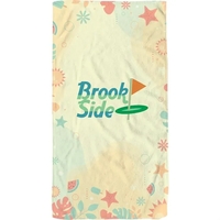 30" x 60" recycled polyester beach towel with dye sublimation printing.......