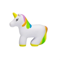 Unicorn shaped stress ball plus 1 color silkscreen imprint on 1... from ASI...