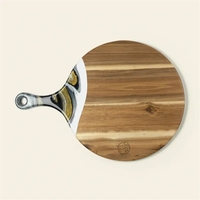 17" Custom Round Cheese Board w/ Handle
