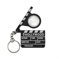 Hollywood style clapboard keychain with split ring keychain.... from ASI...