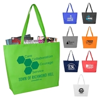 21" x 15" x 5" 80GSM non-woven polypropylene tote with gusset... from ASI...