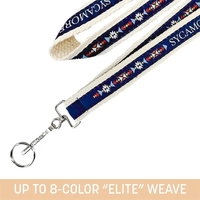 Elevate your style with our USA-made "Elite" Weave Cotton Lanyard. Vibrant......